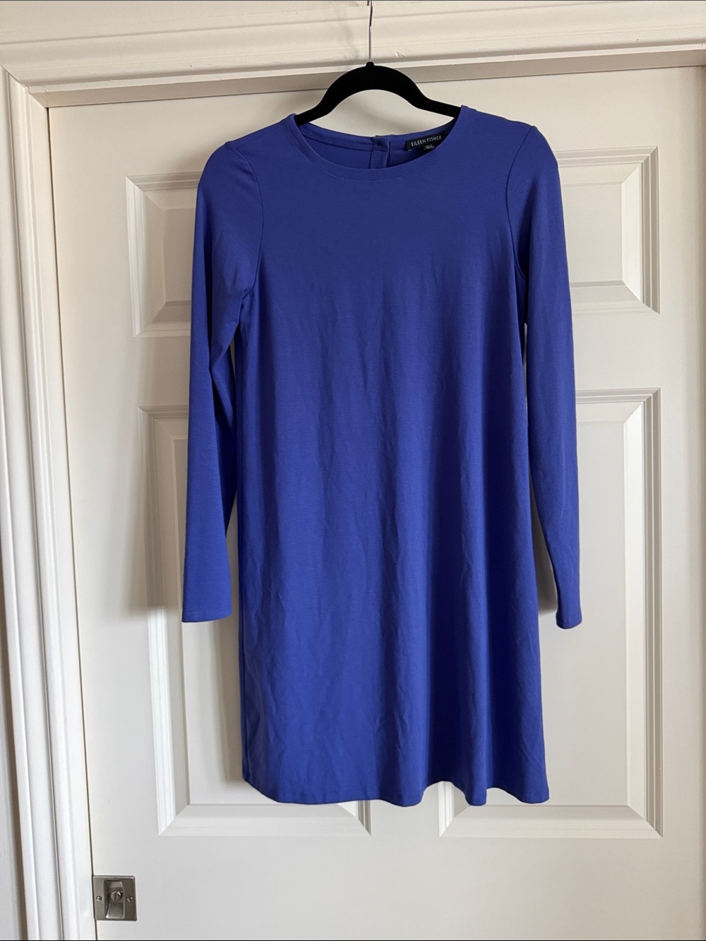 Eileen Fisher tunic, Royal Blue Long Sleeve Shift Dress, size XS